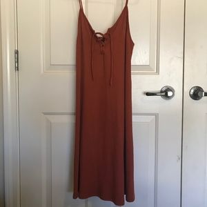Forever21 Burnt Orange Slip Dress